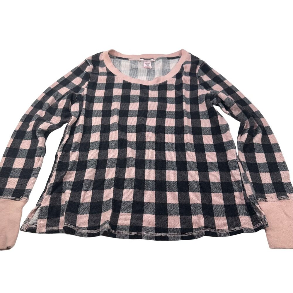 Victoria's Secret Women's Size Medium Top Casual Checkered Long Sleeve Preowned
